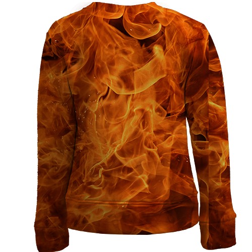 Детский 3D свитшот с Огненной лошадью (вид сзади)