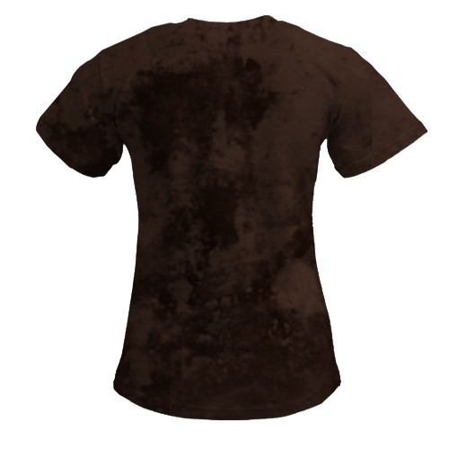 Женская 3D футболка с мордой Боксера (вид сзади)