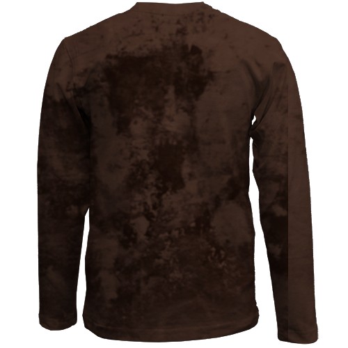 Дитячий 3D лонгслів з мордою Боксера (вид ззаду)