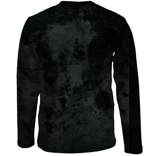 Детский 3D лонгслив с мордой мопса (вид сзади)