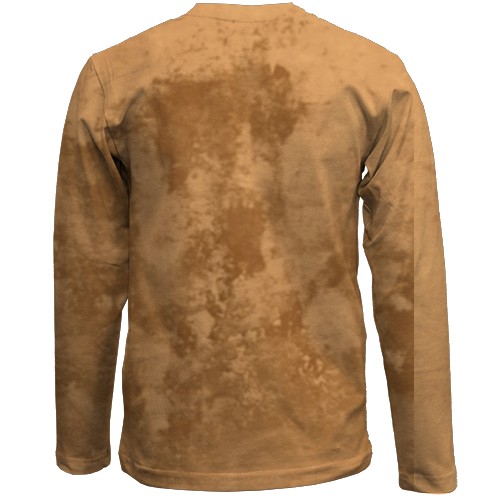 Детский 3D лонгслив с Корги (вид сзади)