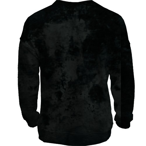 3D світшот з мордою мопса (вид ззаду)