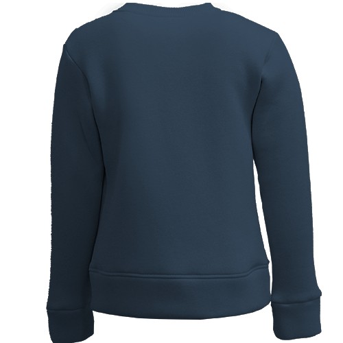 Детский 3D свитшот Лошадь с мазками краски (вид сзади)