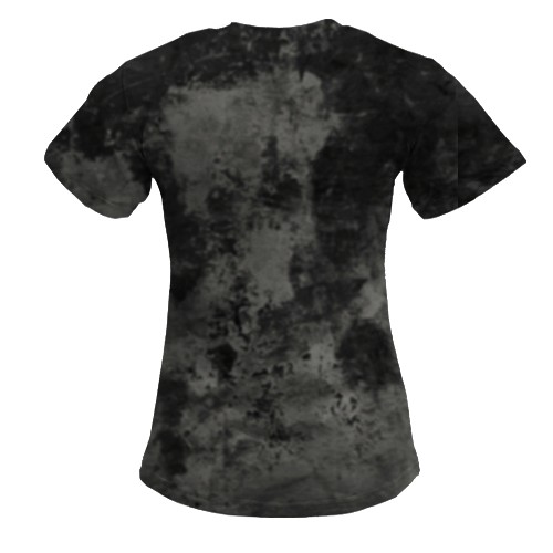 Жіноча 3D футболка з мордою вовка (вид ззаду)