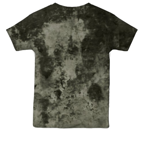 Детская 3D футболка с мордой носорога (вид сзади)