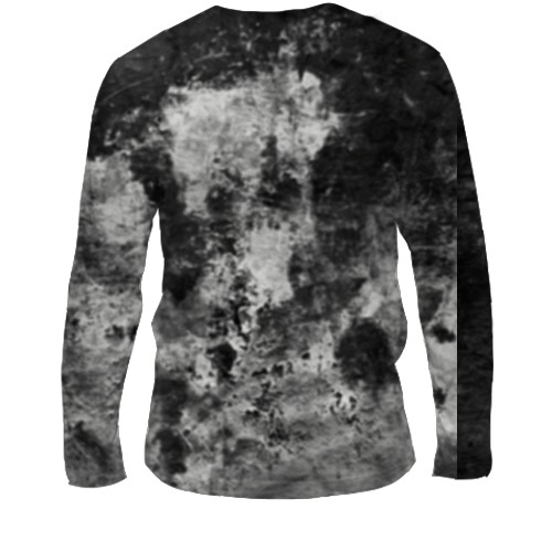 Чоловічий 3D лонгслів Чіхуахуа (2) (вид ззаду)