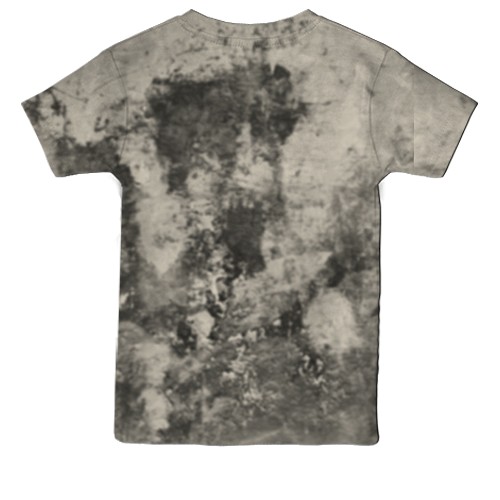 Детская 3D футболка с мордой злого волка (вид сзади)