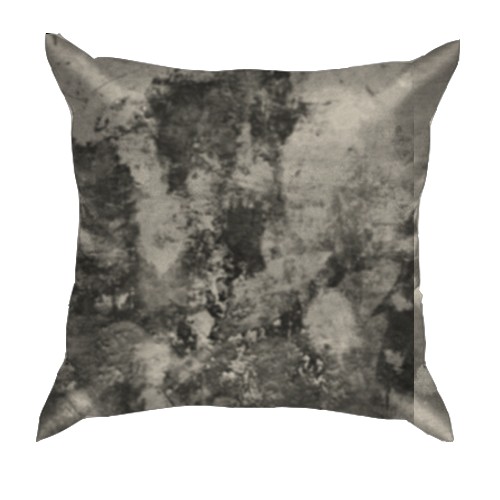 3D подушка с мордой злого волка (вид сзади)