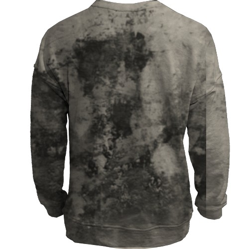 3D свитшот с мордой злого волка (вид сзади)