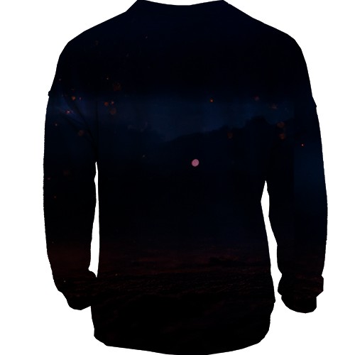 3D світшот Кінь з полум