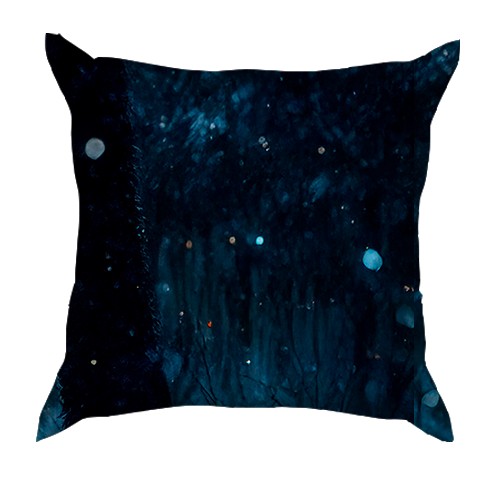 3D подушка Кінь з сяючими очима (вид ззаду)