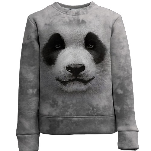 Детский 3D свитшот с пандой (вид спереди)