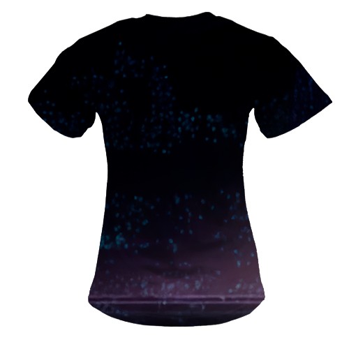 Женская 3D футболка K-pop demon hunters show (вид сзади)