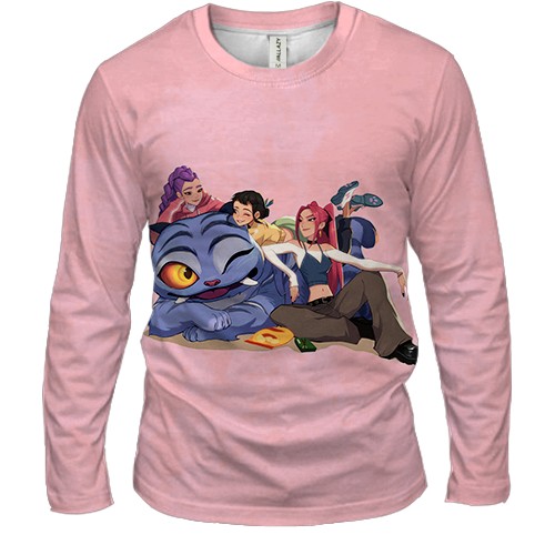 Мужской 3D лонгслив K-pop demon hunters (вид спереди)