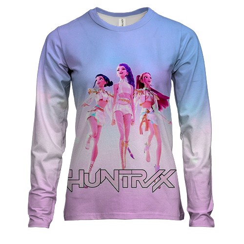 Женский 3D лонгслив HUNTRIX K-POP (вид спереди)