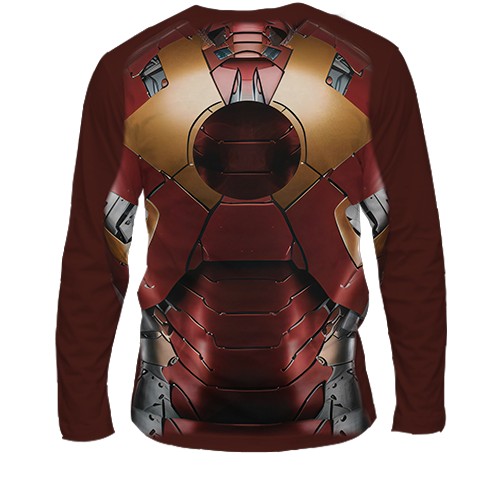 Мужской 3D лонгслив Костюм Железного Человека (вид сзади)