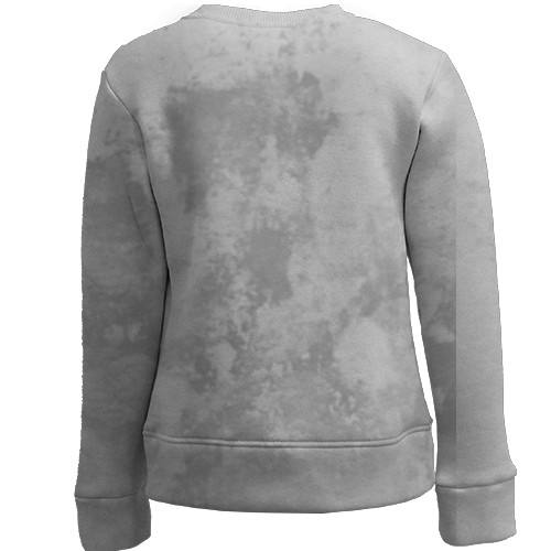 Детский 3D свитшот Белый котенок (вид сзади)