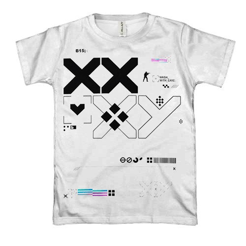 3D футболка Printstream style - CS2 (вид спереду)