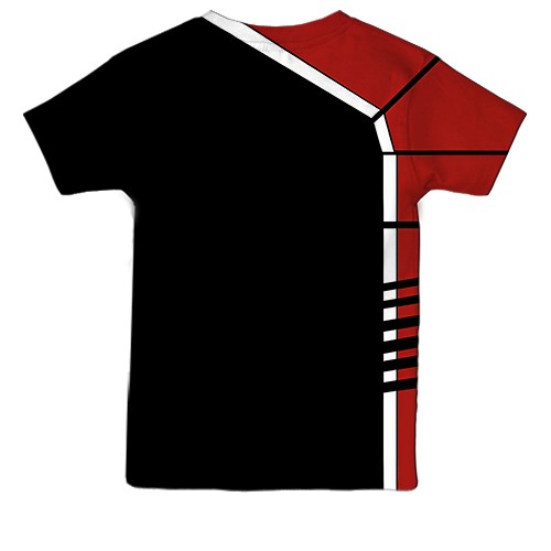 Детская 3D футболка Mass Effect, N7 logo (вид сзади)