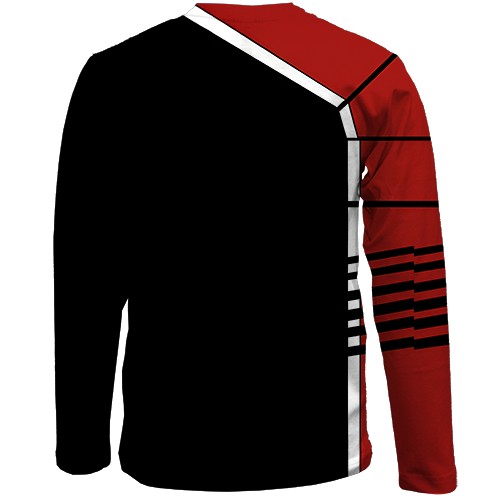 Детский 3D лонгслив Mass Effect, N7 logo (вид сзади)