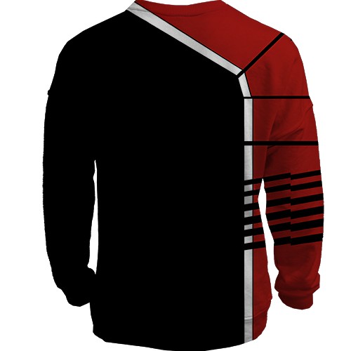 3D свитшот Mass Effect, N7 logo (вид сзади)