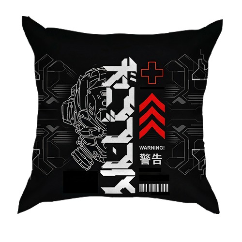 3D подушка Cyber Art Style (вид спереду)