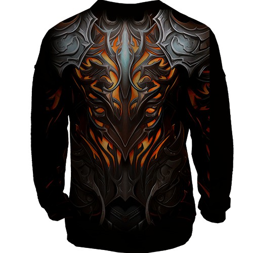 3D свитшот Fire Costume (DarkSouls) (вид сзади)