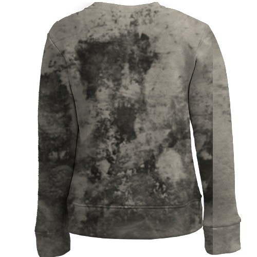 Детский 3D свитшот с мордой злого волка (вид сзади)