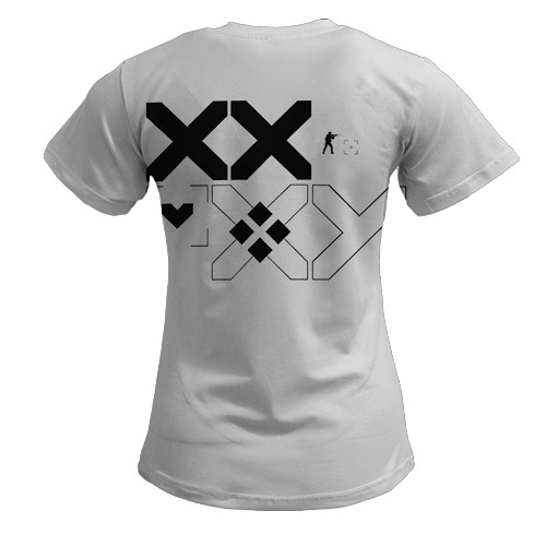 Жіноча 3D футболка Printstream style - CS2 (вид ззаду)