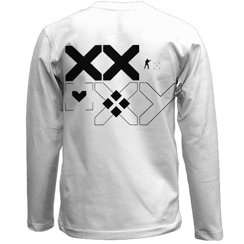 Дитячий 3D лонгслів Printstream style - CS2 (вид ззаду)