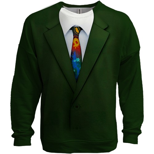 3D свитшот Costume Disco Elysium (вид спереди)