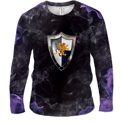 Чоловічий 3D лонгслів Heroes of Might and Magic (вид спереду)