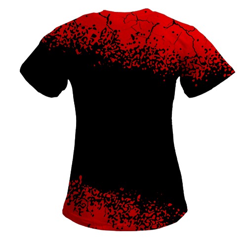 Жіноча 3D футболка Eat Sleep Warhammer Repeat (вид ззаду)