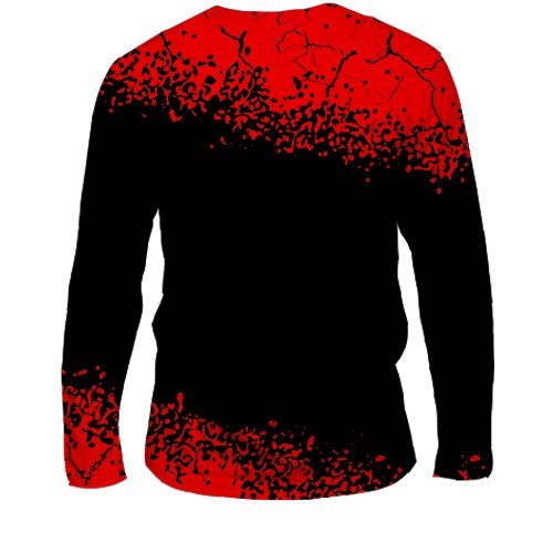 Чоловічий 3D лонгслів Eat Sleep Warhammer Repeat (вид ззаду)