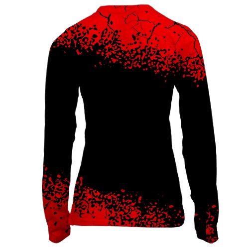 Женский 3D лонгслив Eat Sleep Warhammer Repeat (вид сзади)