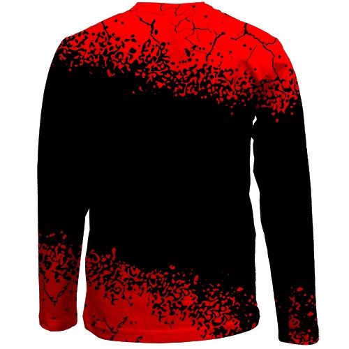 Дитячий 3D лонгслів Eat Sleep Warhammer Repeat (вид ззаду)