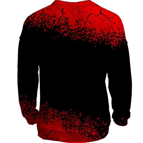 3D свитшот Eat Sleep Warhammer Repeat (вид сзади)