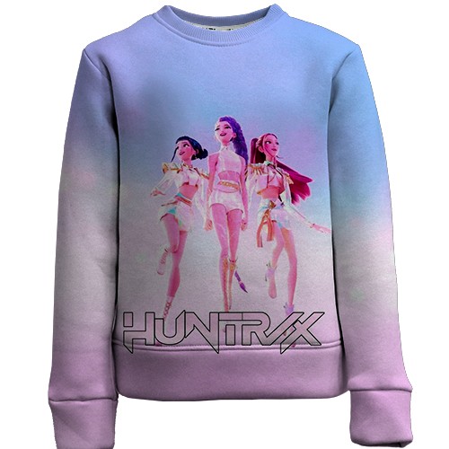 Детский 3D свитшот HUNTRIX K-POP (вид спереди)