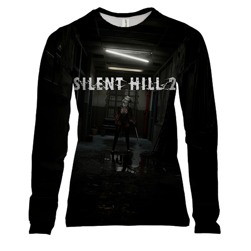 Женский 3D лонгслив Silent Hill 2 remake (вид спереди)