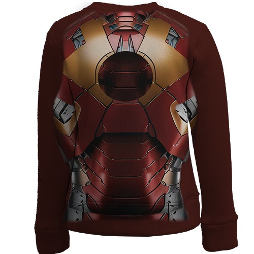 Дитячий 3D світшот Костюм Залізної Людини (вид ззаду)