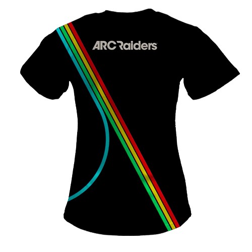 Женская 3D футболка ARC Raiders (вид сзади)