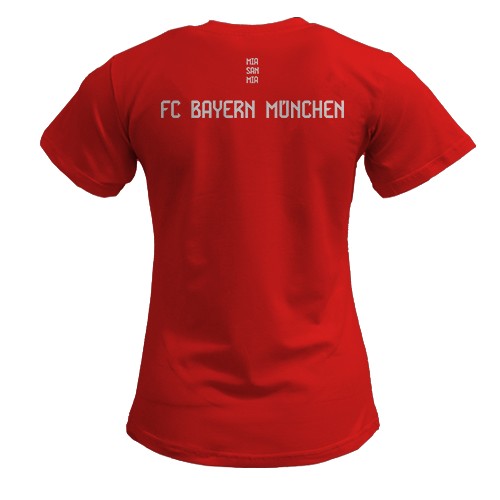 Жіноча 3D футболка ФК «Баварія» 25/26 (вид ззаду)