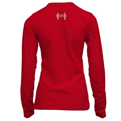 Жіночий 3D лонгслів форма Ліверпуль (вид ззаду)