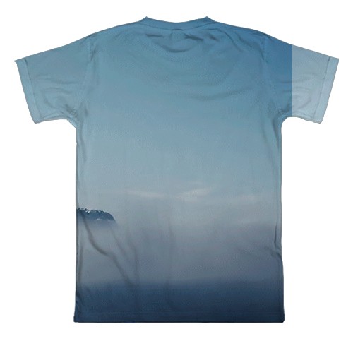 3D футболка Ghost of Yotei, Mount Yotei (вид ззаду)