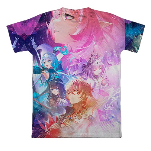 3D футболка Honkai: Star Rail (вид сзади)