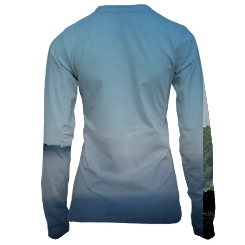 Женский 3D лонгслив Ghost of Yotei, Mount Yotei (вид сзади)