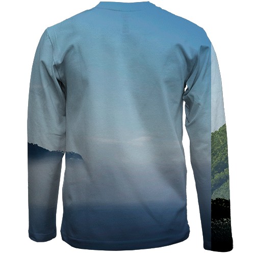 Детский 3D лонгслив Ghost of Yotei, Mount Yotei (вид сзади)