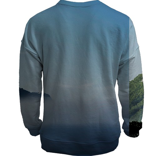 3D свитшот Ghost of Yotei, Mount Yotei (вид сзади)