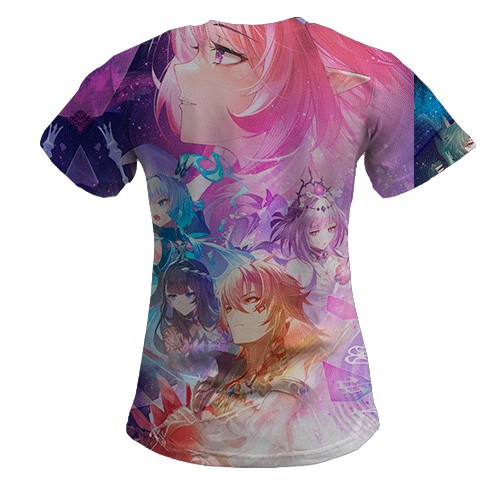 Жіноча 3D футболка Honkai: Star Rail (вид ззаду)