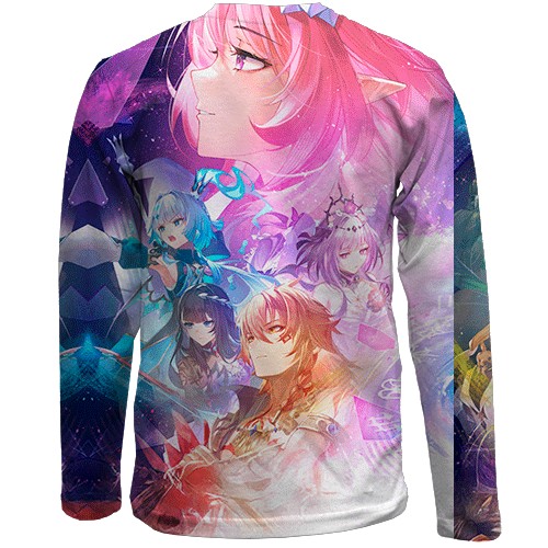 Детский 3D лонгслив Honkai: Star Rail (вид сзади)